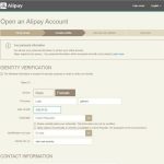 Registration Alipay 7