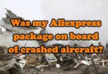 was my aliexpress package on crashed aircraft