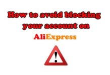 How to avoid blocking account on Aliexpress