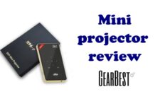 Android kapesni projektor projector Aliexpress Gearbest review ENG