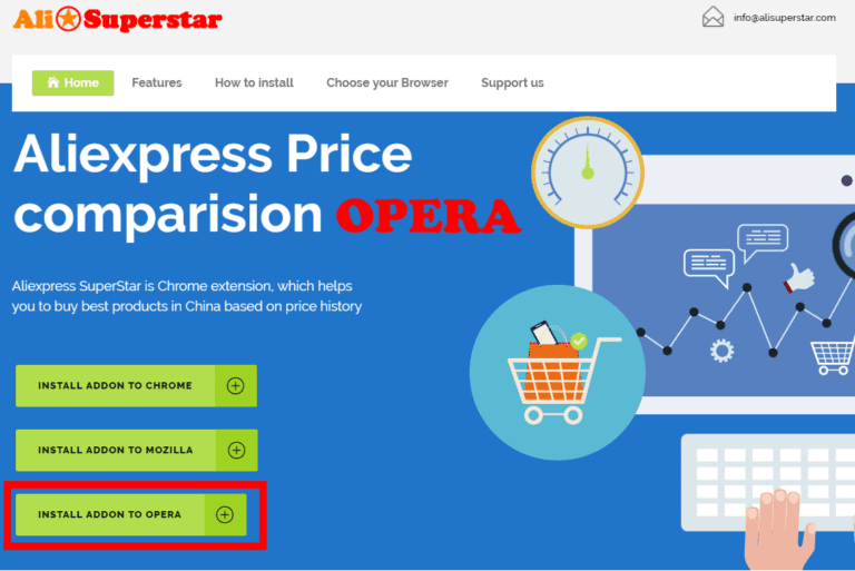 40. OPERA browser: How to add Aliexpress Superstar