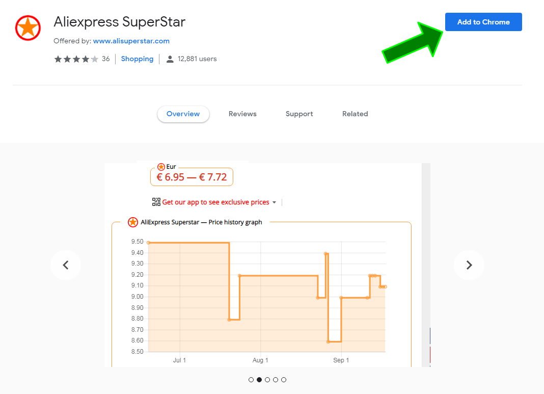 Aliexpress Superstar price history shopping chrome 3b