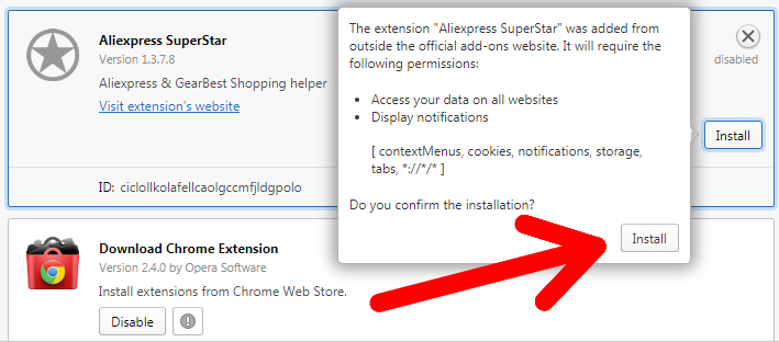 aliexpress superstar chrome