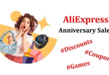 Aliexpress coupon anniversary sale discounts